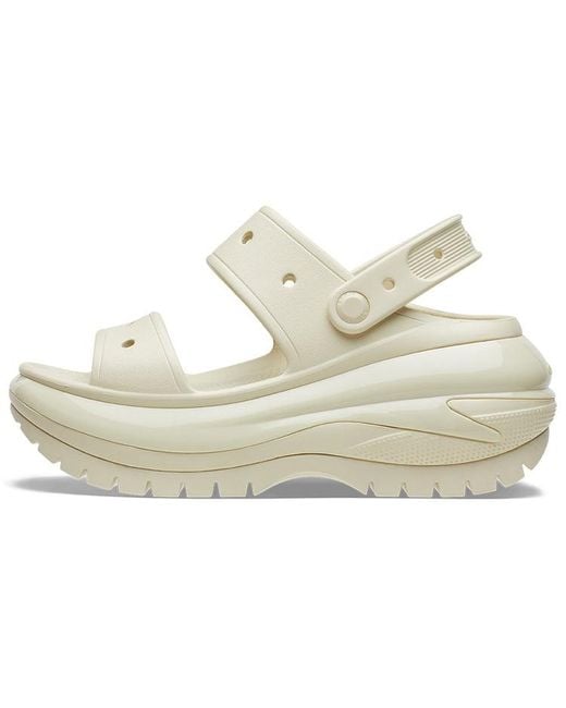 CROCSTM Natural Mega Crush Sandal; Bone