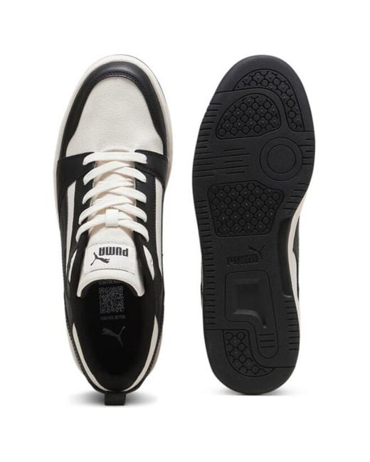 PUMA Black Rebound V6 Low Cv Warm' for men