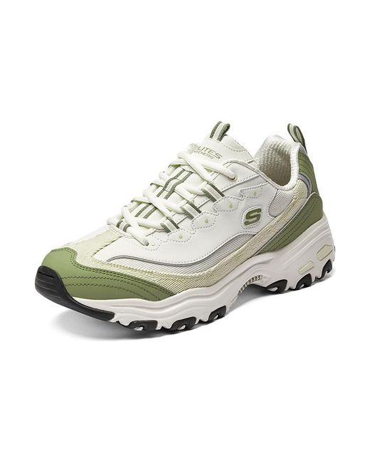 Skechers White D'Lites Varsity Spirit Sneaker for men