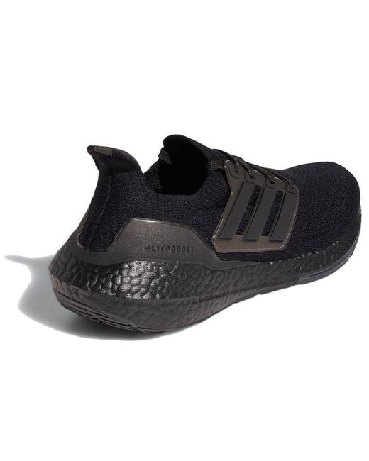 Adidas Black Ultraboost 21 'Triple' for men