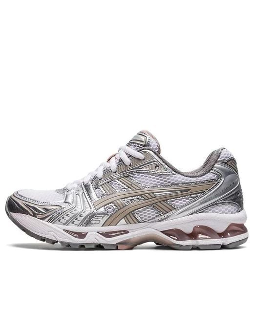 Asics White (Wmns) Gel-Kayano 14 Shoes Moonrock'