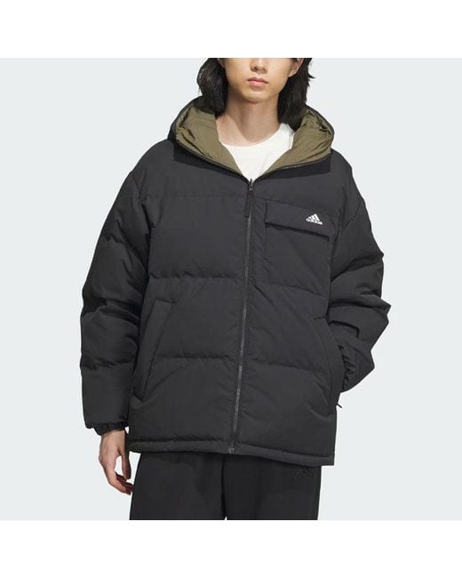 Adidas Black Reversible Down Jacket for men