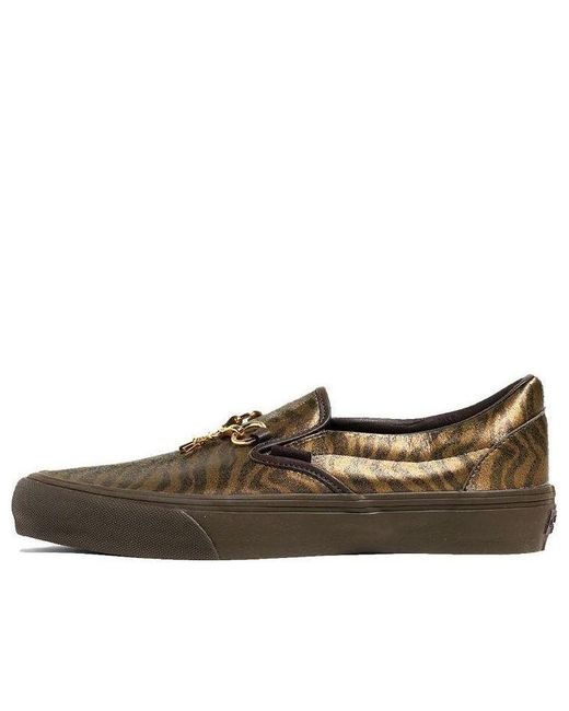 Vans Brown Needles X Vault Classic Slip-On V 'Animal Print for men