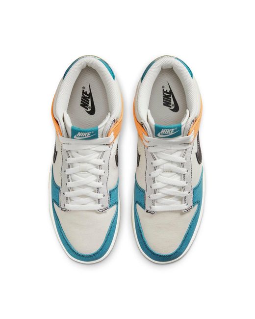 Nike Blue Dunk Mid 'Pale Ivory Multi' for men