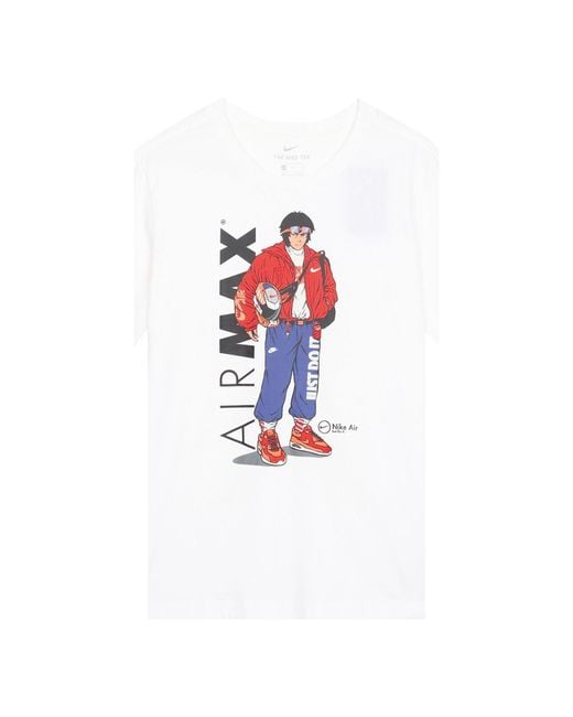 Nike Red Sportswear Pattern Printing Sports Round Neck Short Sleeve for men