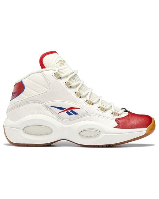 Reebok Question Mid Draft Night Red/white for men