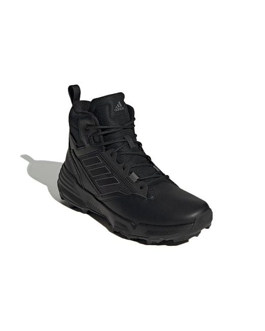 Adidas Black Terrex Unity Leather Mid Cold.Rdy 'Triple' for men