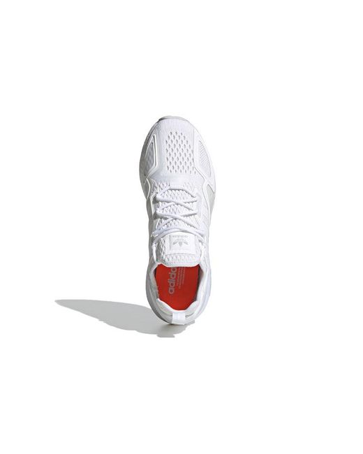 Adidas White Zx 2K Boost 'Cloud' for men
