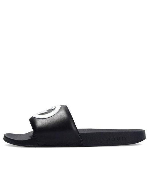 Gucci Blue Slide 'Interlocking G for men