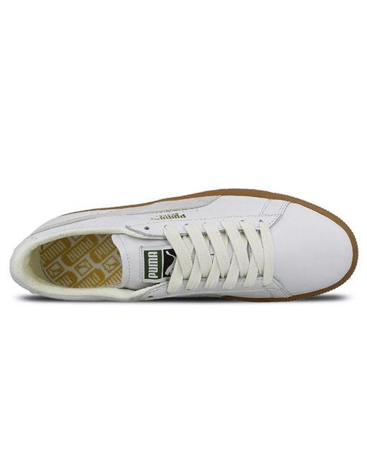 PUMA White Basket Gum Deluxe 'Gum/ for men