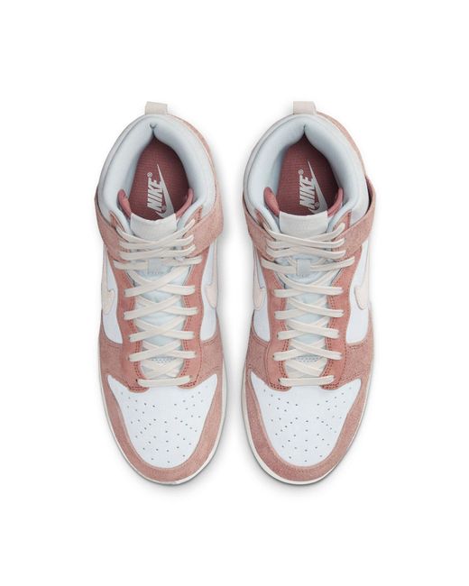 Nike White Dunk High 'Fossil Rose' for men