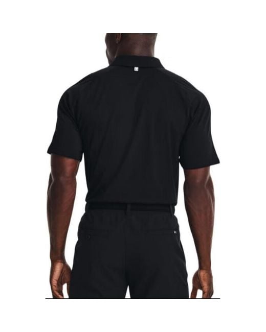 Under Armour Black Iso-Chill Polo Shirts for men