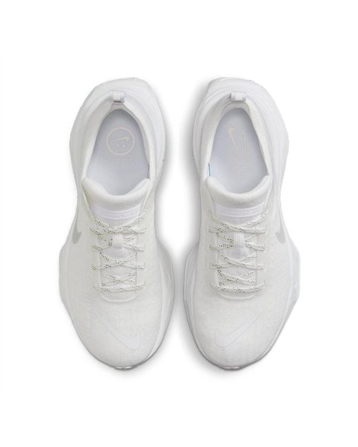 Nike White Invincible 3 Road Running Shoes for men