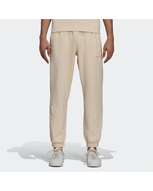 Adidas Natural Originals X Pharrell Williams Crossover Solid Color Knit Bundle Feet Sports Pants for men