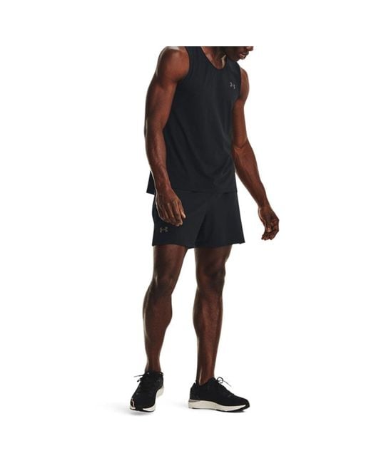 Under Armour Blue Launch Elite 5 Inch Shorts for men