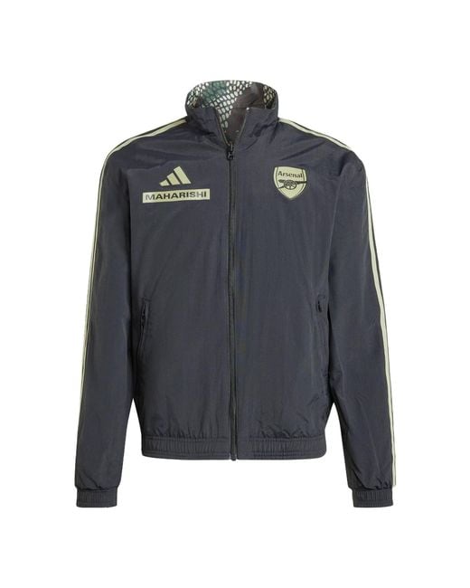 Adidas Gray Arsenal X Maharishi Anthem Jacket for men