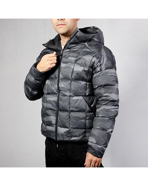 Adidas Gray Camouflage Outdoor Stay Warm Down Jacket for men