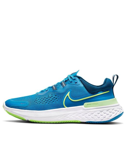 Nike Blue React Miler 2 'Imperial Lime Glow' for men