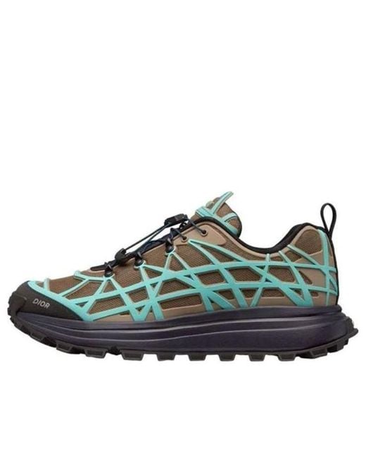 Dior Blue B31 Runner Sneaker Khaki for men