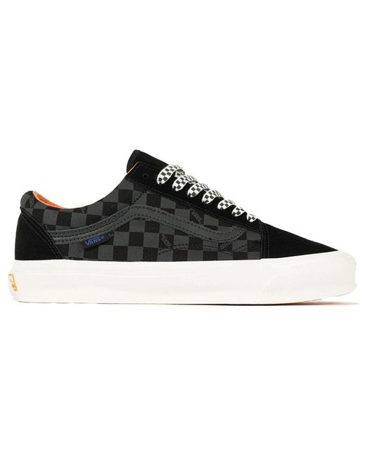 Vans Black Porter-Yoshida & Co. X Og Old Skool Lx 'Floral Checkerboard for men