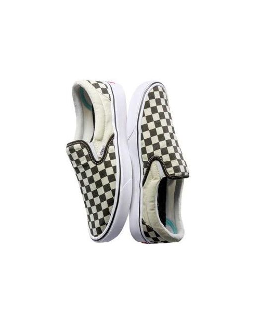 Vans White Slip-On Comfycush 'Checkerboard' for men