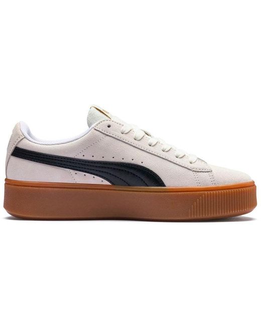 PUMA Blue (Wmns) Vikky Stacked Retro Casual Skateboarding Shoes