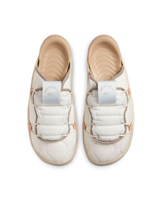 Nike White Offline 3.0 Mule 'Photon Dust Rattan' for men