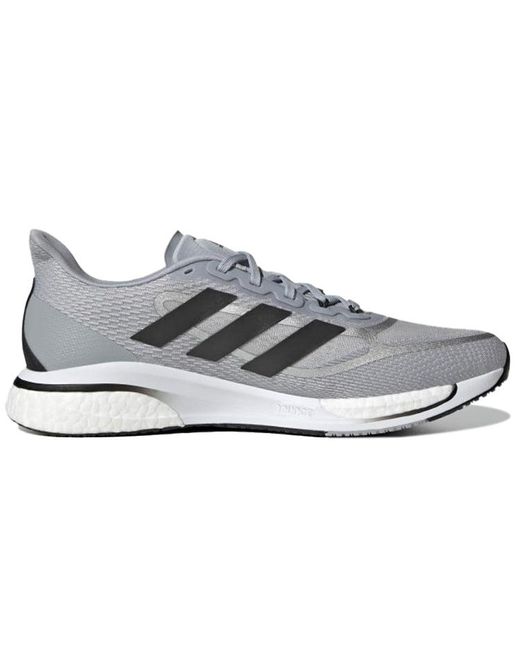 Adidas White Supernova+ Shoes 'Halo' for men