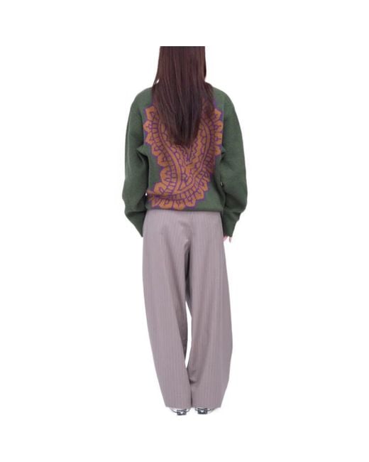 Stussy Green Paisley Sweater for men