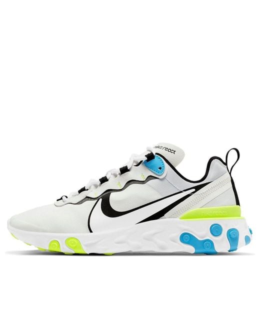 Nike Blue React Element 55 Fury Volt' for men