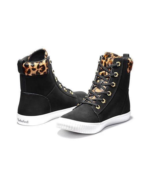 Timberland Blue (Wmns) Skyla Bay 6 Inch Boot Nubuck Wtih Cheetah Collar'