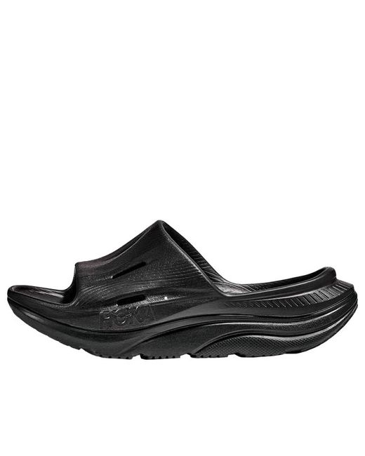 Hoka One One Black Ora Recovery Slide 3 for men