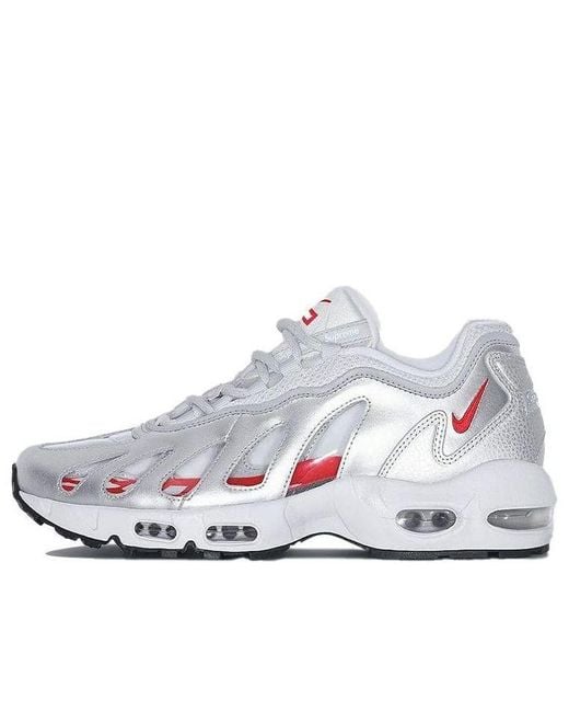 Nike White X Supreme Air Max 96 'Metallic' for men