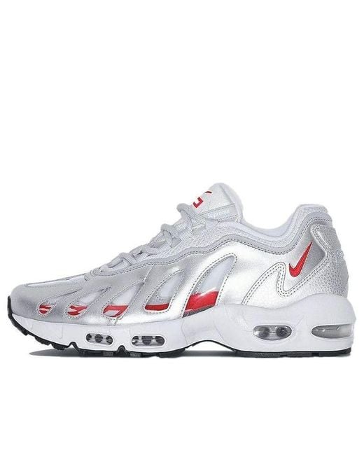 Nike White X Supreme Air Max 96 'Metallic' for men