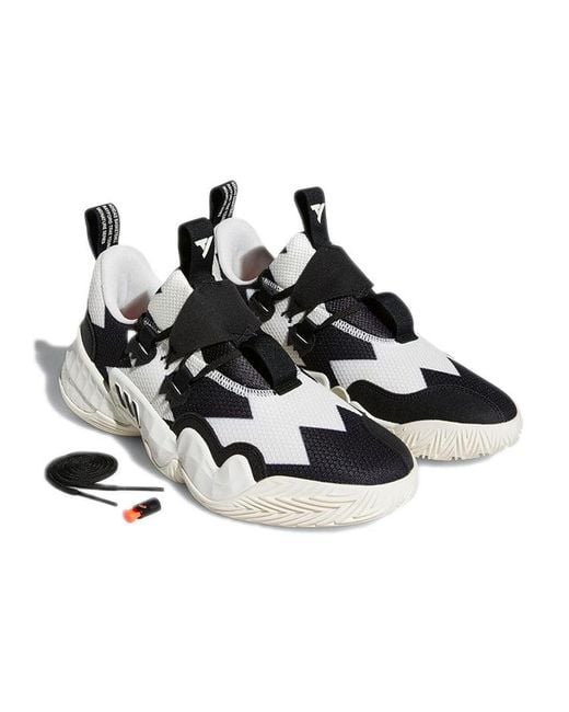 Adidas White Trae Young 1 for men