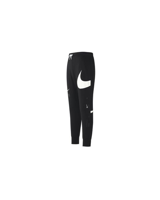 Nike Black Large Logo Lacing Knit Bundle Feet Sports Pants/Trousers/Joggers Autumn for men