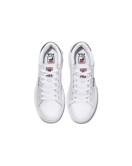 Fila White Court Plumpy Low Top Board Shoes
