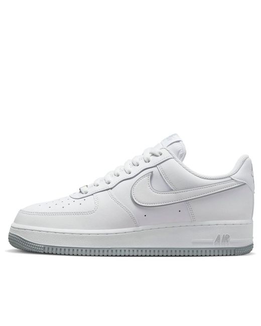 Nike White Air Force 1 '07 Wolf' for men