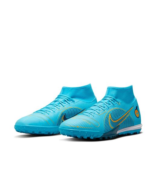 Nike Blue Mercurial Superfly 8 Academy Tf 'Chlorine' for men