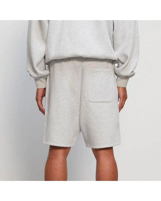 Fear Of God White Sweatshorts 'Heather' for men