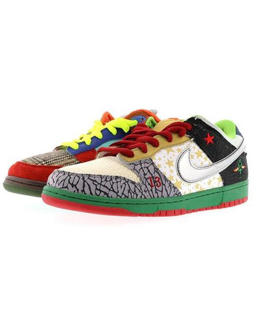 Nike Green Sb Dunk Low 'What The Dunk' for men