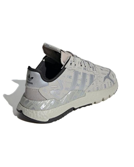 Adidas Gray 3M X Nite Jogger '3M Logo Print for men