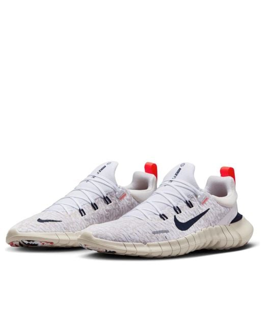 Nike White Free Run 5.0 Next Nature Obsidian Crimson' for men