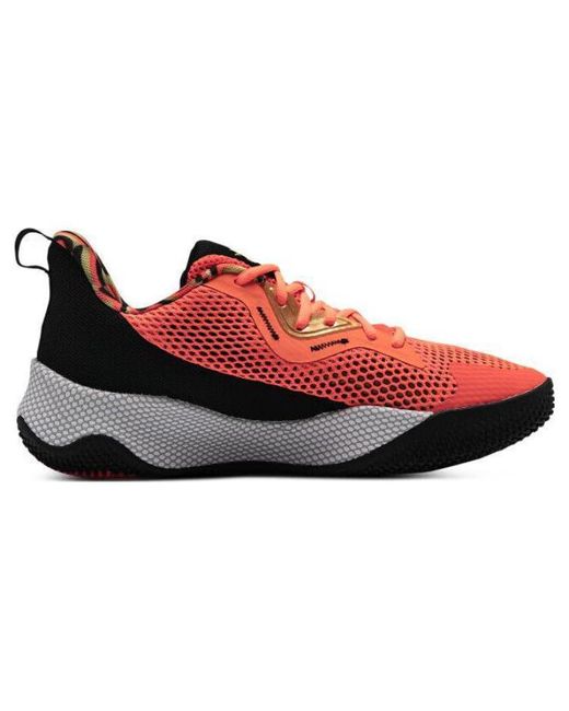 Under Armour Curry Hovr Splash 3 in Red for Men | Lyst