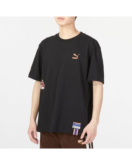 PUMA Black Sportswear Logo Tee for men