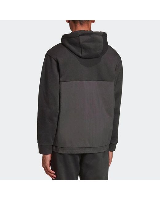 Adidas Gray Originals Tlm 02 Hoody Casual Sports Hooded Pullover for men