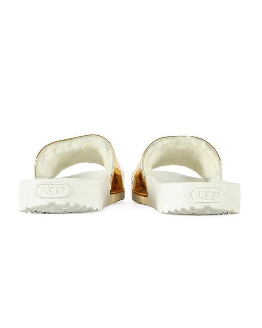 Ugg Yellow (Wmns) Royale Graphic Metallic Slides