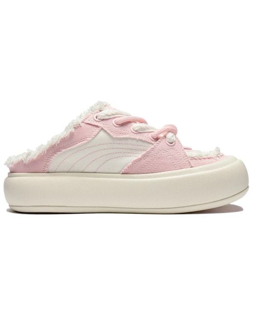 Li-ning Pink (Wmns) Puff Platform Mule Creamy'