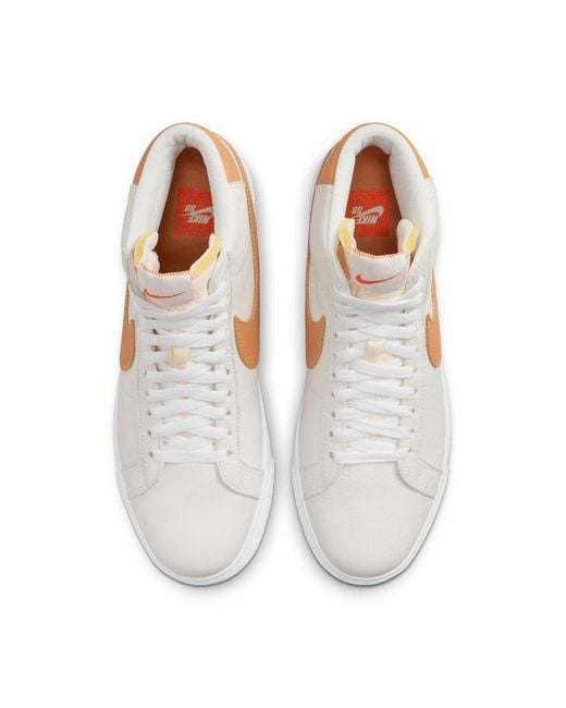 Nike White Zoom Blazer Mid Sb 'Light Cognac' for men