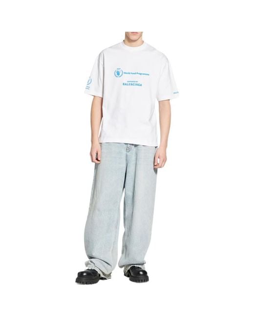 Balenciaga White X Wfp T-Shirt Medium Fit for men